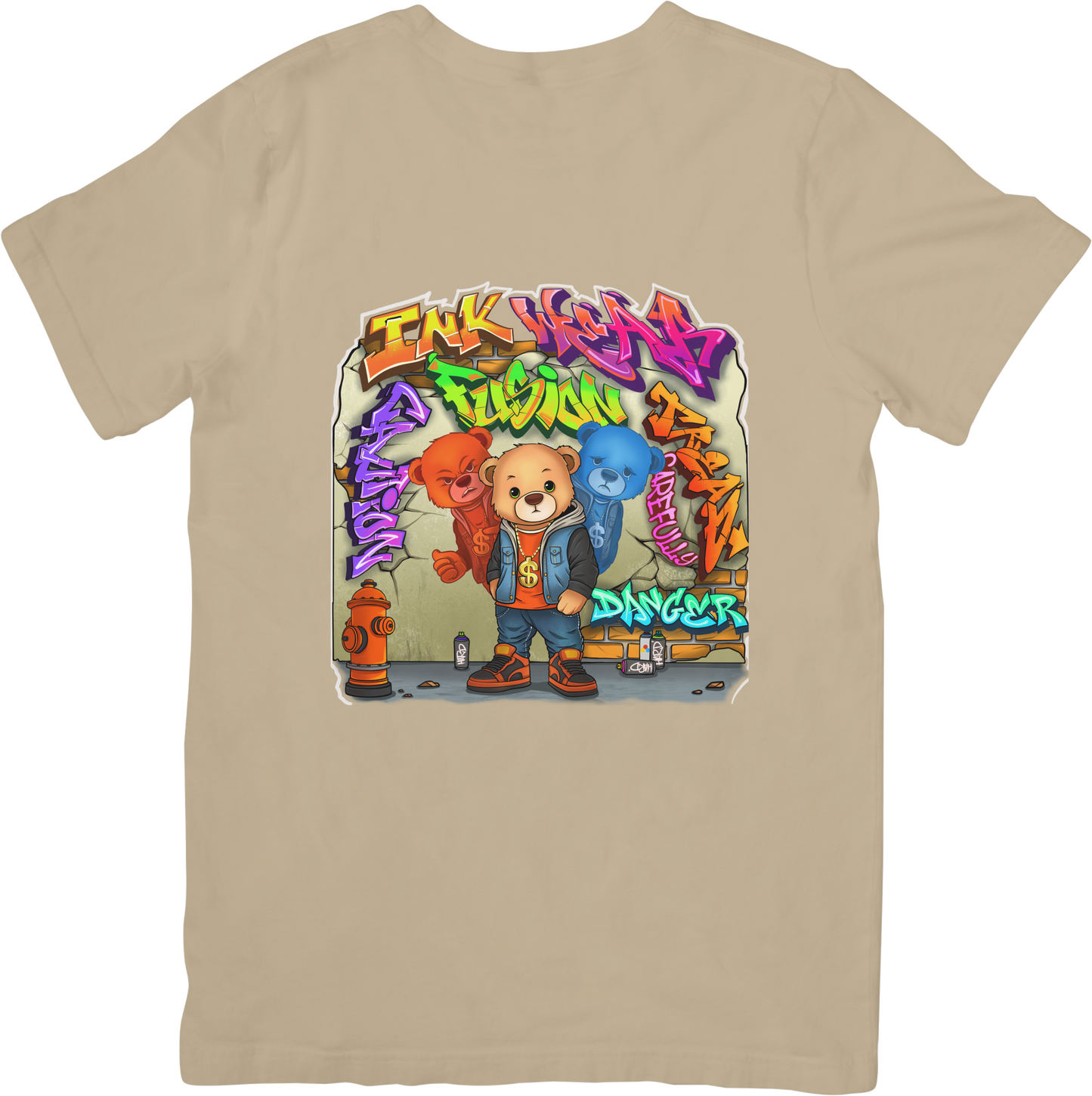 Graphic Emotional Bear Shirt