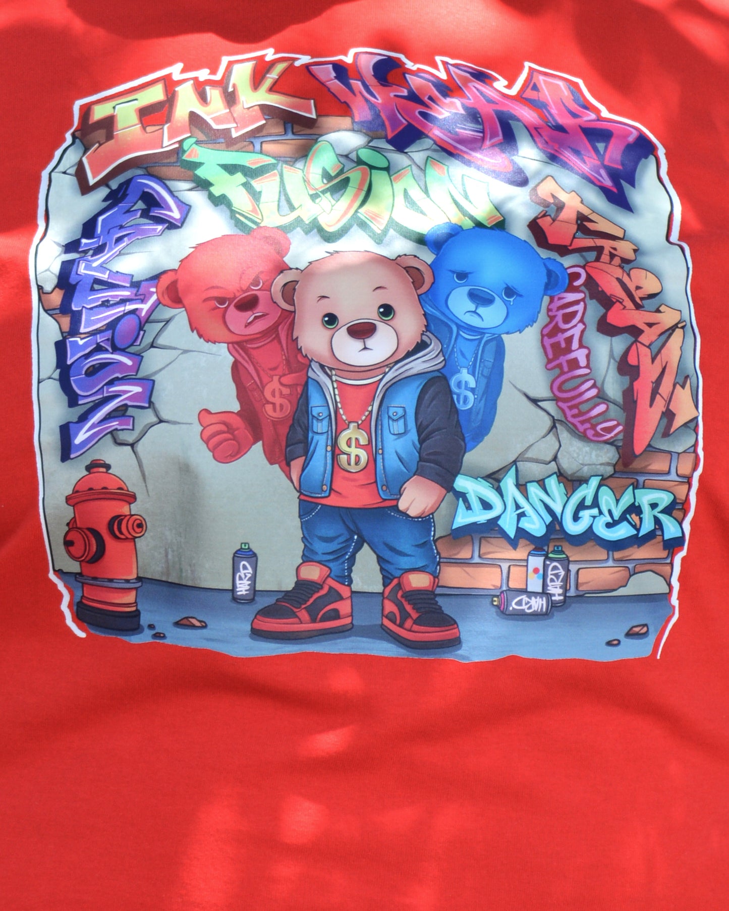 Graphic Emotional Bear Shirt